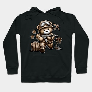 Army teddy bear Hoodie